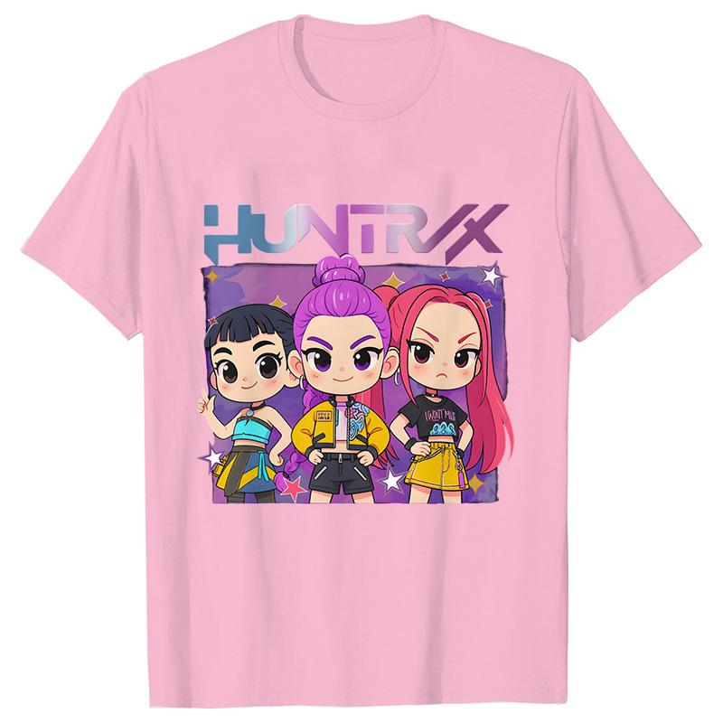 Women's T-shirts Kpop Demon Hunters Printed Short Sleeve Top T-shirt