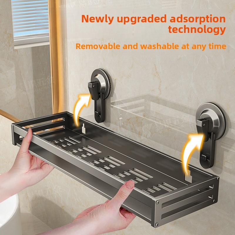 Bathroom Shelf Toilet Suction Cup Wash Rack Bathroom Dormitory Toilet Toothbrush Toiletries