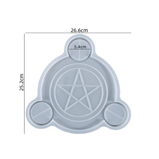 Silicone Moon Phase Candle Holder Resin Casting Mold Epoxy Mould Craft DIY