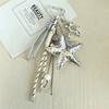 Y2k Leather Rope Keychain Star Cute Dachshund Bag Pendant Creative Cartoon Keyring