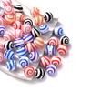 15mm 10Pcs Silicone Printed Circular Spaced Beads Without Bisphenol A Food Grade Focus Beads Baby Chew Toys Necklaces Jewelry