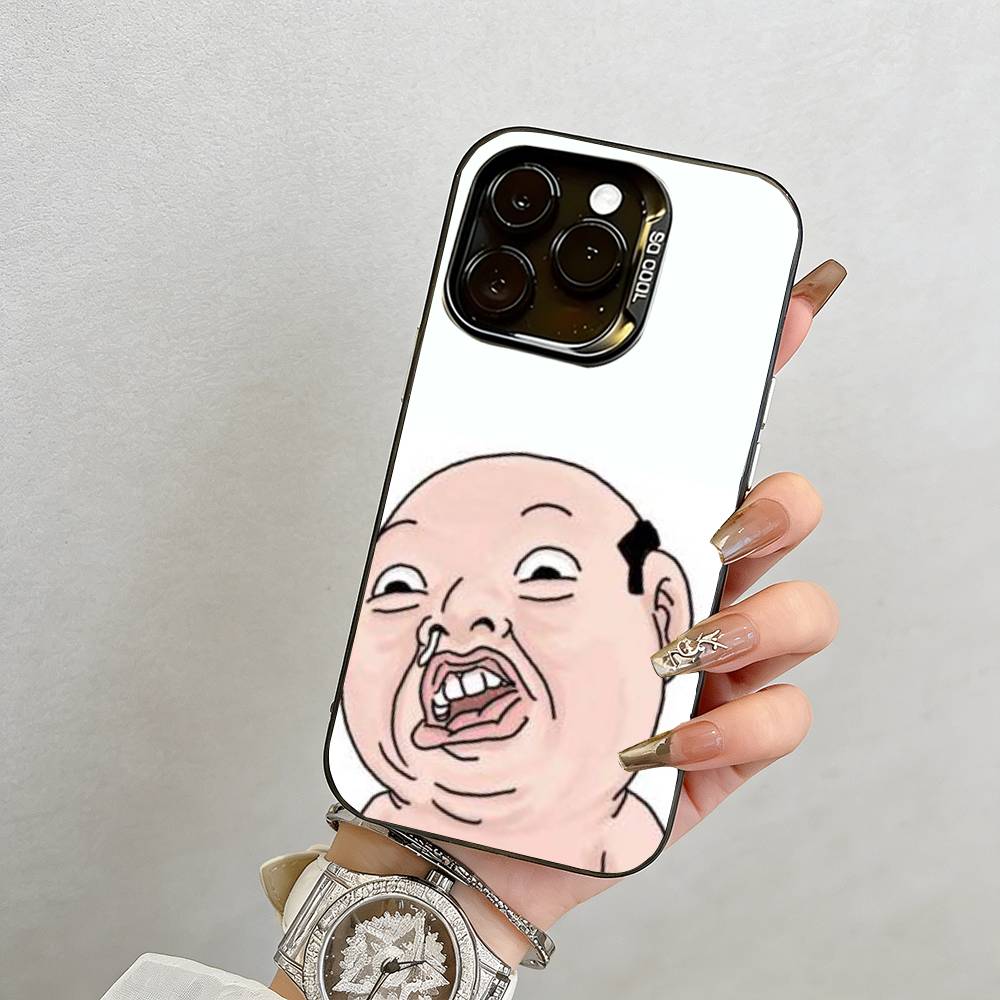 Lustige Cartoons Handyhülle Für iPhone 17,16,15,14,13,12,11 Plus,Pro Max,XS,Farbig Silberbeschichtete Innenabdeckung