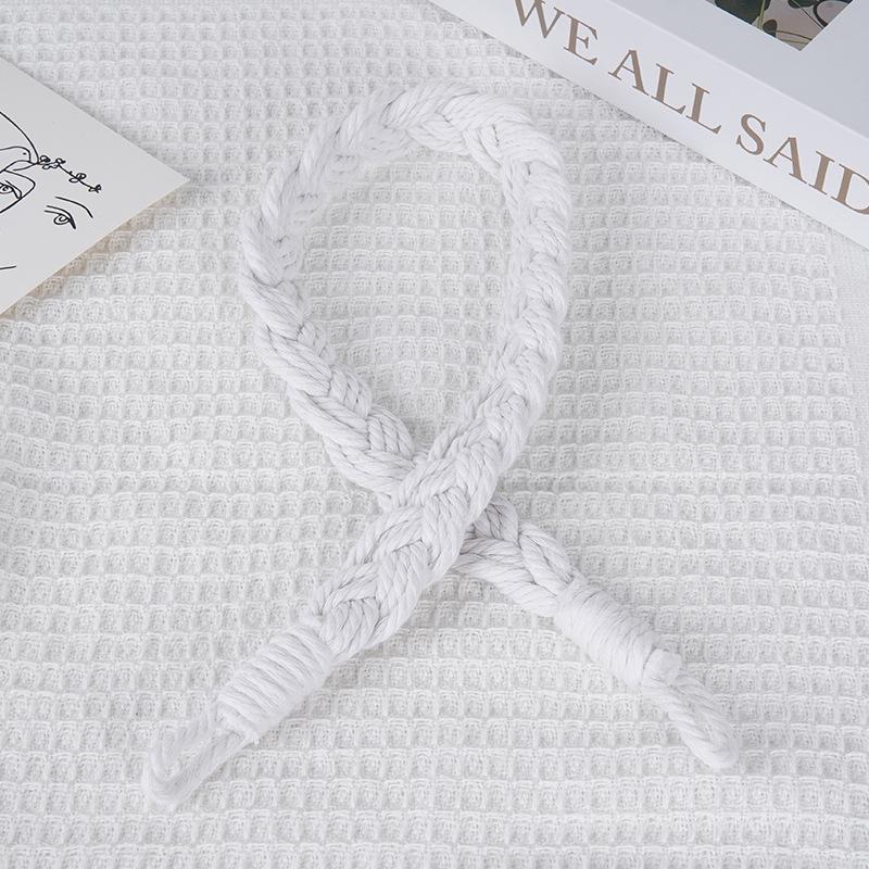 Handmade Braided Rope Curtain Tie Backs, Multiple Colors & Sizes Available, Suitable For Curtain Fixing