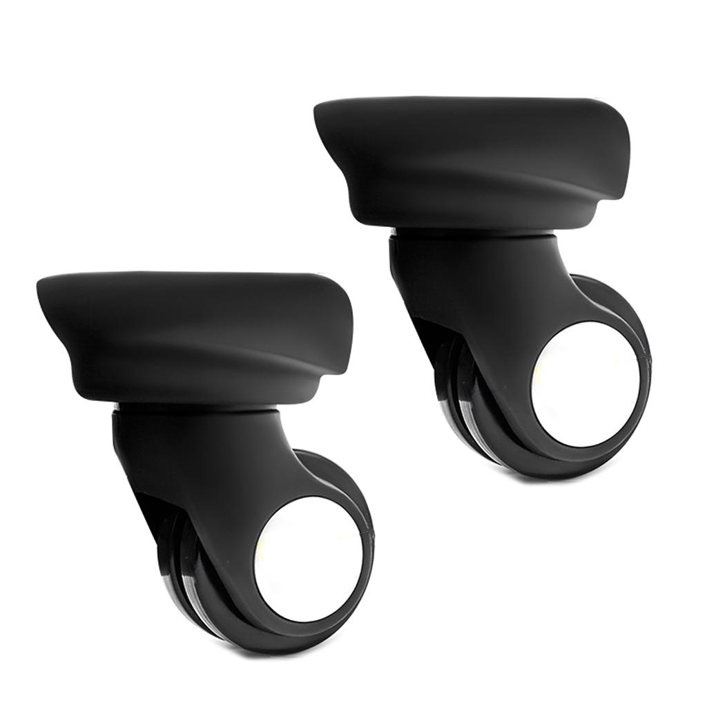 1 pereche de roți pentru bagaje Valisă roată de înlocuire Kit de reparare a hardware-ului cu role roată roată de 360 de grade