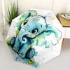 1 Stück Elefanten-Aquarell-Themen-Regenschirm, 8-Rippen-Gestell, Automatisches 3-fach-Regenschirm, Leicht und Langlebig Partner-Regenschirm-095