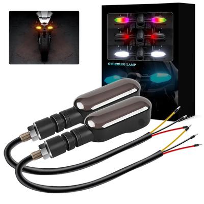 GZRUICA Motorrad LED Blinker Positionslicht, Tagfahrlicht, DC 12 V, Universell einsetzbar, Wasserdicht,