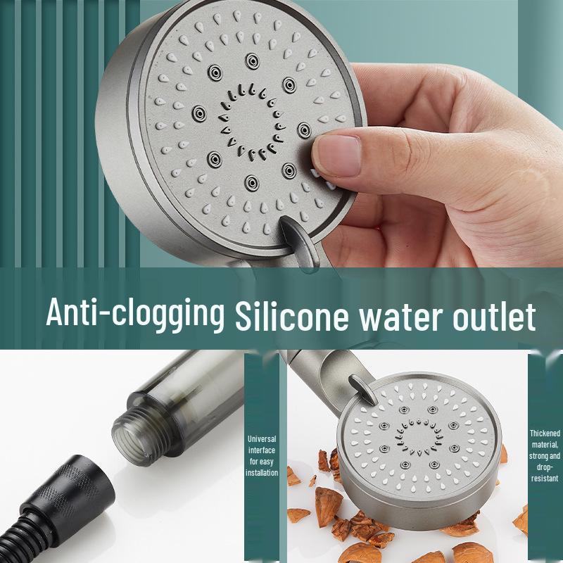 Five-Speed High-Pressure Handheld Shower Head