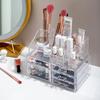 Desktop Skincare Storage Rack Cosmetics Storage Box Household Storage Organizer Shelves Transparent Dust-proof Plastic Box