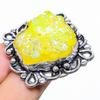 Yellow Solar Quartz Gemstone 925 Sterling Silver Jewelry Ring Size 9 SU-7155