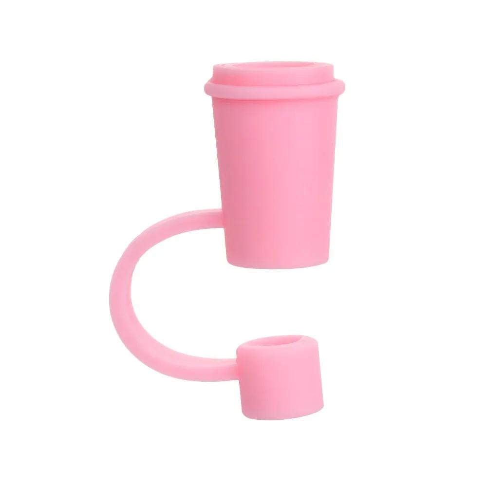 1PC Creative Reusable Silicone Straw Plug Splash Proof Drinking Dust Cap Dust-proof Straw Tips Cover Cup Accessory Kitchen Tool