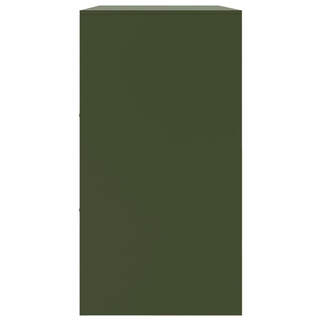 Sideboard Olive Green 99 x 39 x 73 cm Steel