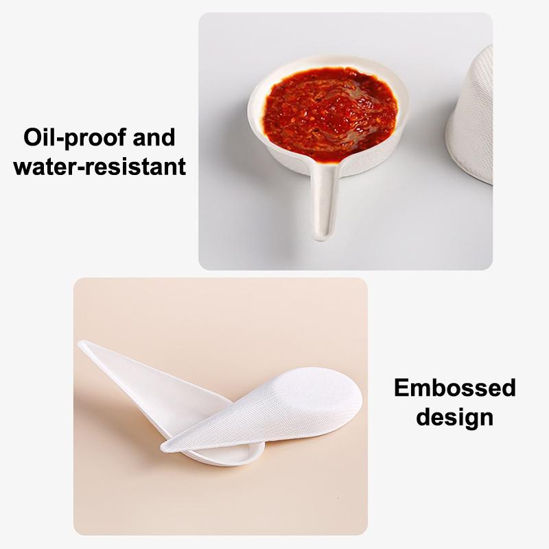 25 Peças Pratos de Degustação Pratos Descartáveis - Compostáveis em Casa Micro-ondas e Congeláveis Saco Branco Polpa de Cana Alimentos