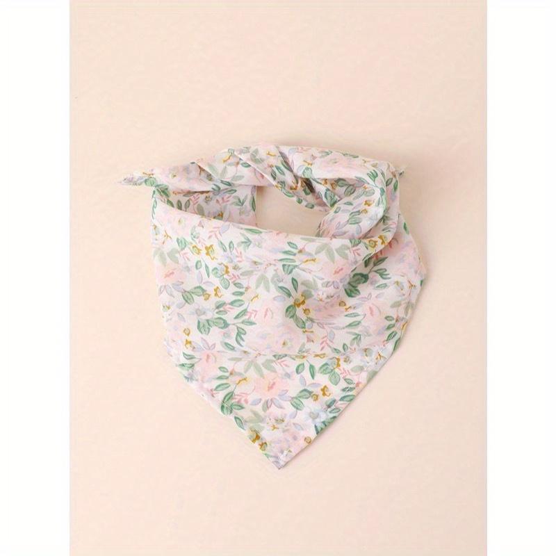 Küçük ve Orta Boy Köpekler İçin Sevimli Çiçek Baskılı Evcil Hayvan Bandanası, Evcil Hayvan Aksesuarı (1 Adet)