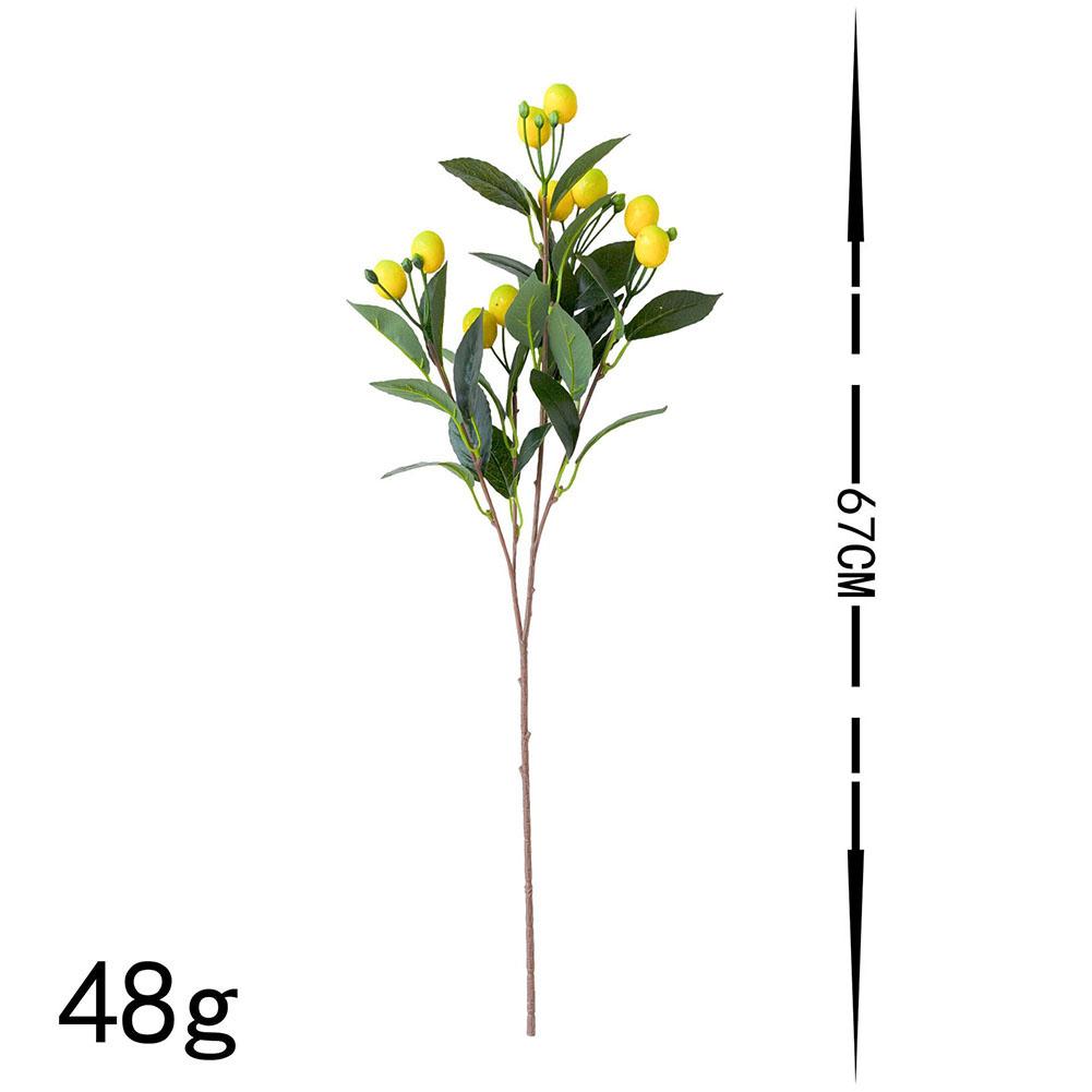 Zitronenzweig, Zitronenzweig, Kunststoff, Einzelzweig, 1 Bund