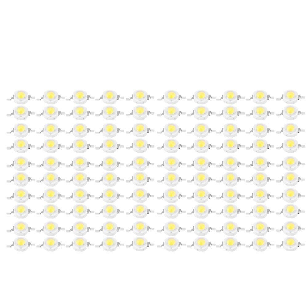 100PCS 3W High Power LED Chips SMD Aluminum LED Chip Bulb Durable High Power LED Beads  Downlight