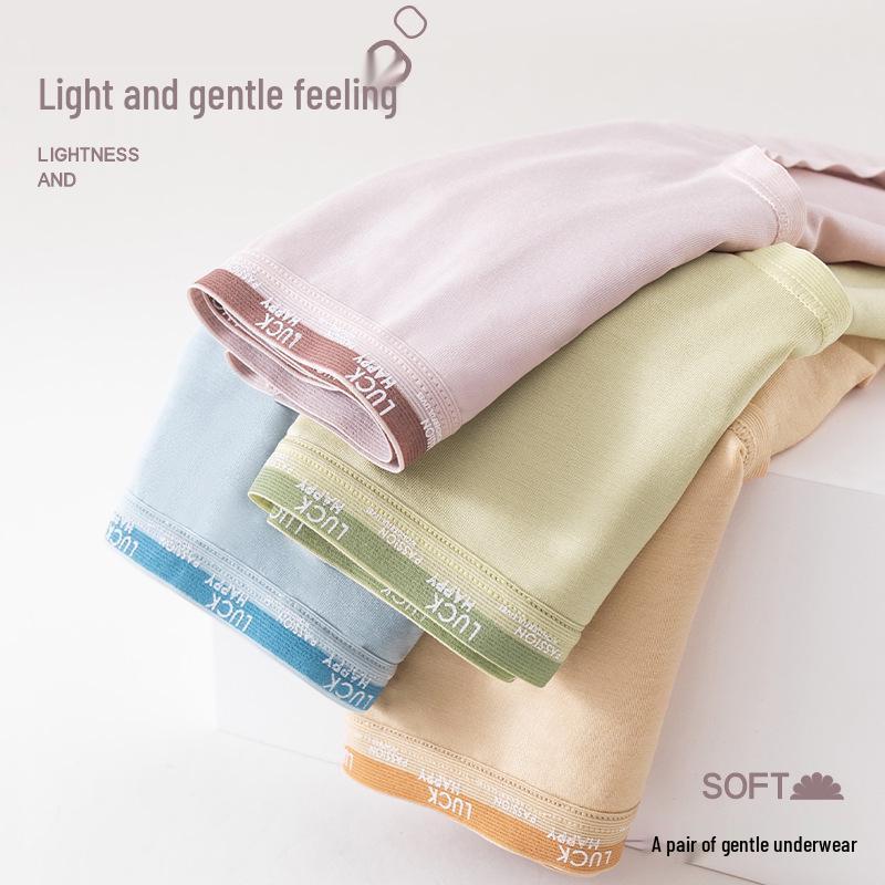 60s Modal Seamless Mid-Waist Plus Size Women's Underwear - Pure Cotton Crotch, Antibacterial, Breathable, High Elastic