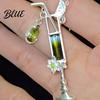 Everyday Wear Necklace Women Cocktail Glass Shape Charm with Beautiful