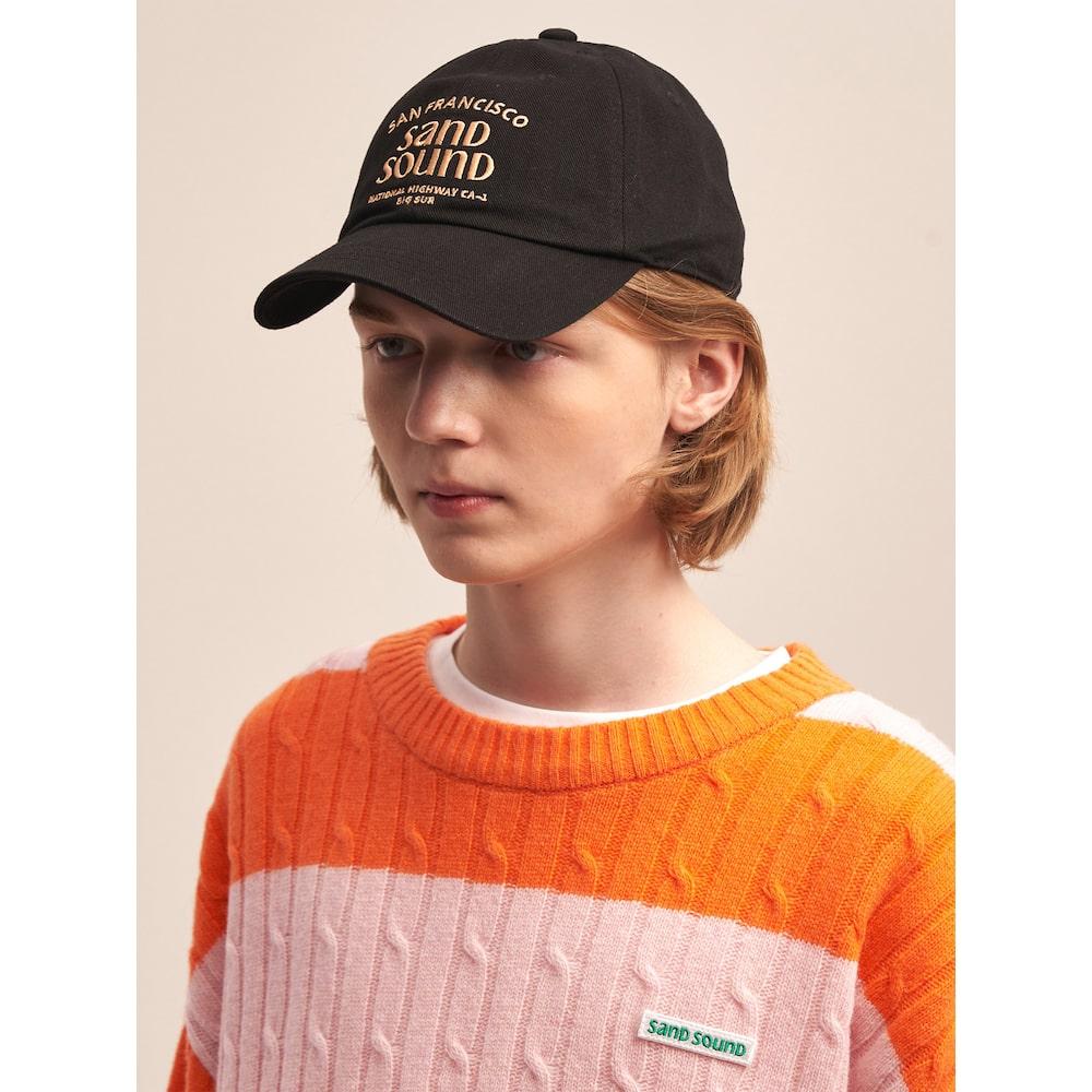 Saendeusaundeu San Francisco Logo Cap Black