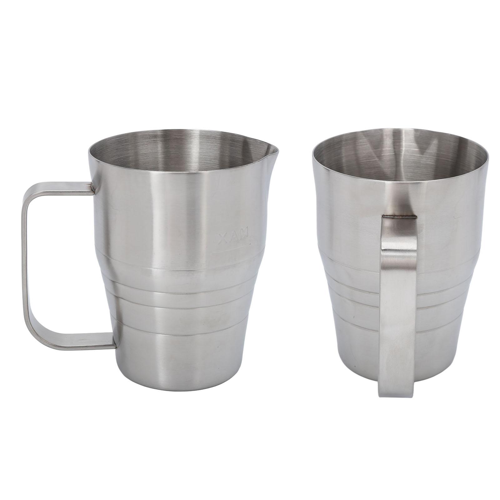 

Кувшин для вспенивания молока 700 мл Бытовой Серебристый Нержавеющая сталь Утолщенный Кувшин для вспенивания молока Прибор для молока и кофе