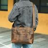 Crossbody Bag Genuine Leather Retro Men's Business Handbag Casual Single-shoulder Bag
