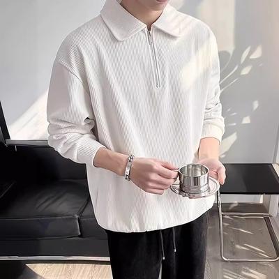 Sweatshirt Men's Half-zip Polo Shirt Casual Style Jacket
