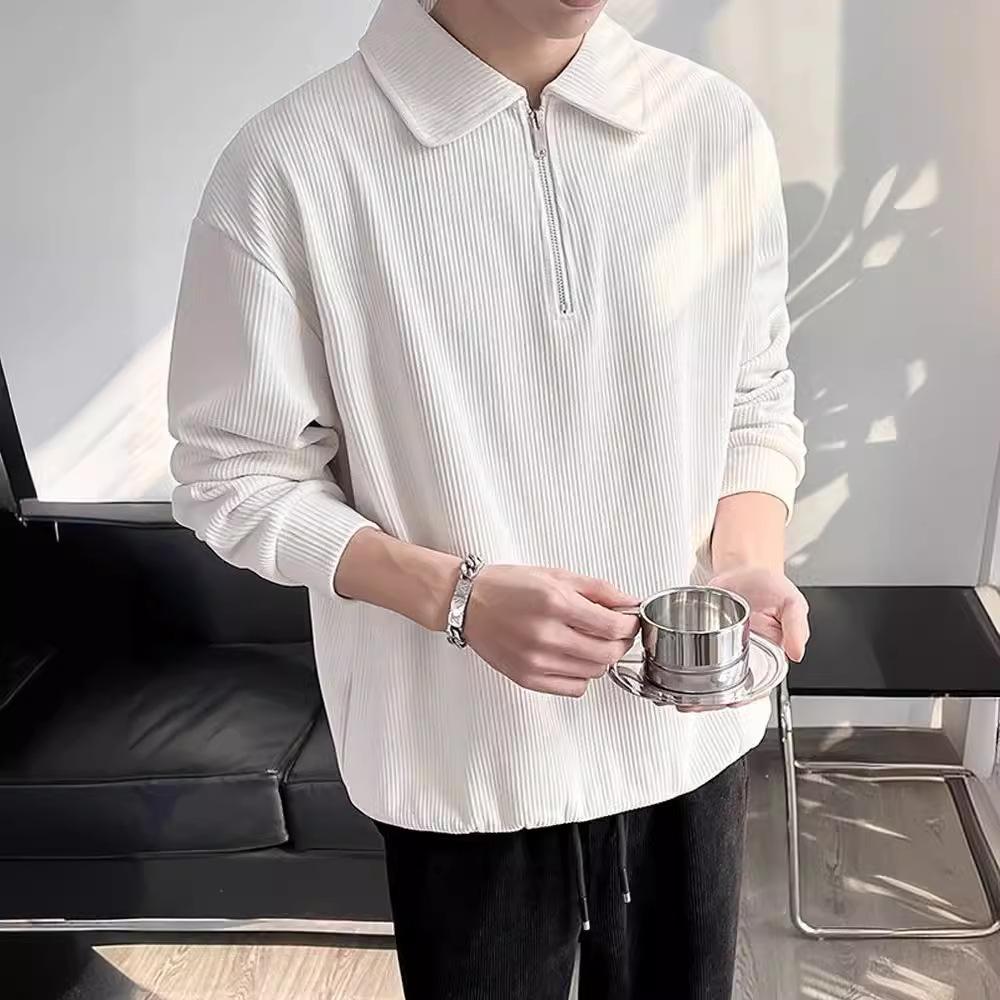 

Мужская толстовка поло на молнии до середины, куртка в повседневном стиле M