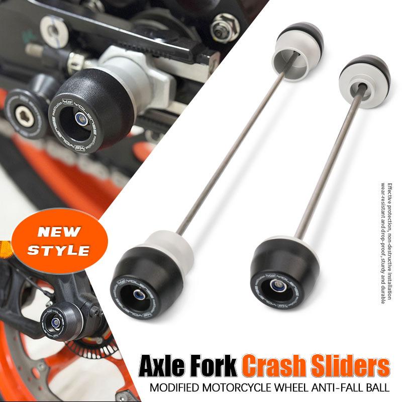 Motorcycle Accessories Front & Rear Axle Fork Crash Sliders Wheel Protector For DUKE 390 For DUKE 250 2024 2025