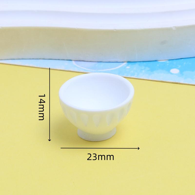 Resin DIY Cartoon Bathtub Accessories - Cream Glue Handmade Miniature Decorative Ornaments