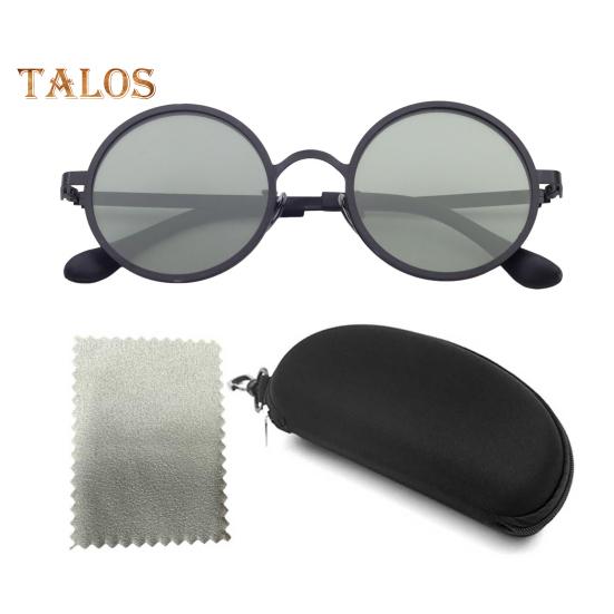 

Регулируемые круглые солнцезащитные очки с металлической оправой, нескользящие, с защитой от ультрафиолета, поляризованные очки для мужчин и женщин, для отдыха на природе, на пляже, для рыбалки, вождения, езды на велосипеде, очки для очков чёрный