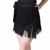 Latin Dance Dress: Women's Tassel Skirt Performance Costume with Apron Scarf