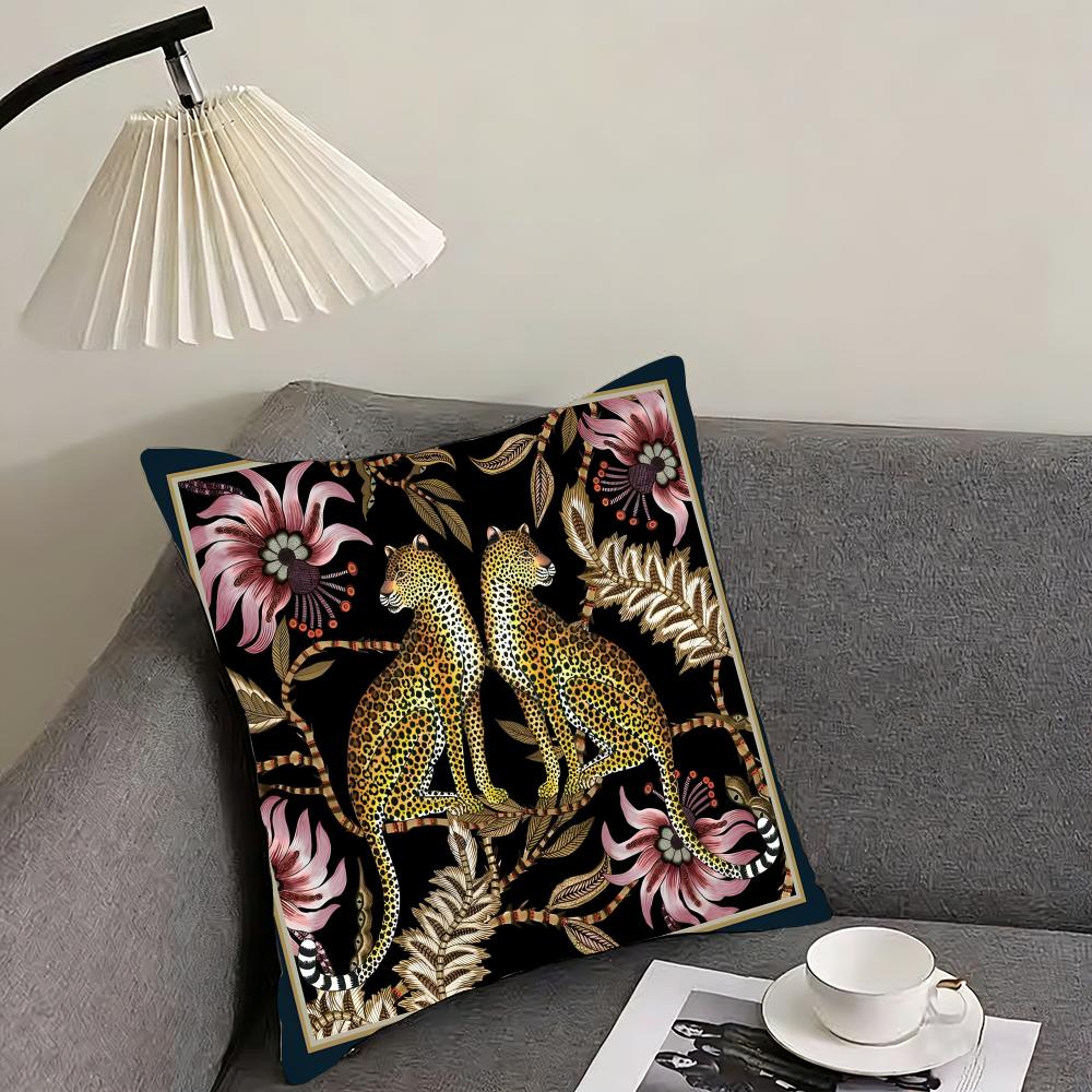 Animals Classical Cushion Cover Pillowcase Ultra Soft Skin Friendly Fabric Cloud Like Comfort  Concealed Zipper