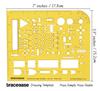 Traceease Elektrisches Zeichnen, elektrische und logische Vorlage, Zeichenschablone, Designvorlage, Messlineal