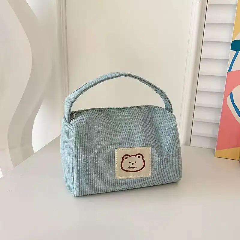 Women's Cosmetic Bags Plush Cute Summer Fashion Large Soft Comfortable Handbag With Handle