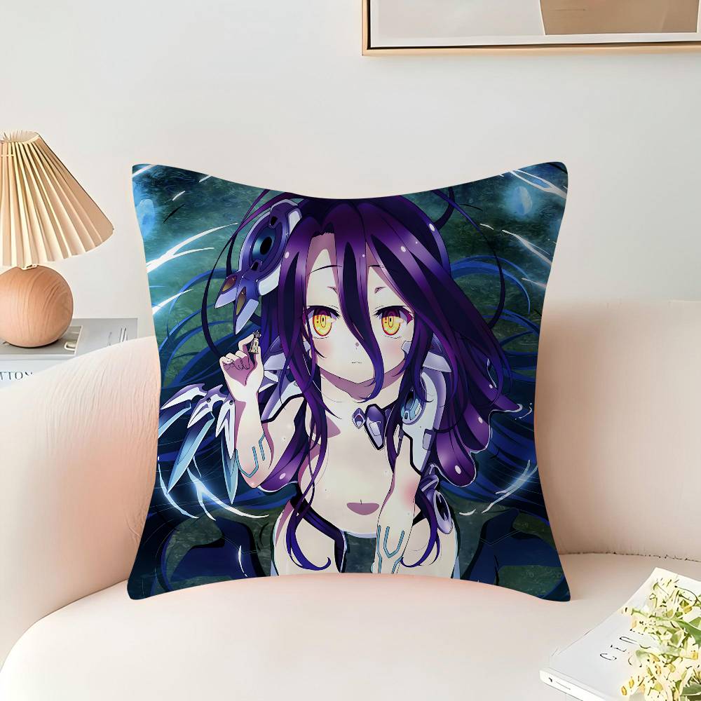 

Аниме N-No Game No Life наволочка на подушку чехол на диванную подушку украшение для дома и комнаты детский подарок 16x16Inch