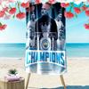 The Blues Print Beach Towel, Large Soft Quick Dry Towel for Beach Camping Swimming