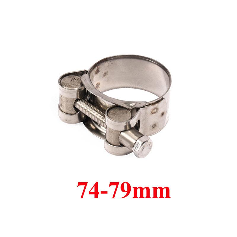 Universal Motorcycle Stainless Steel 304Single Exhaust Pipe Clamp Exhaust Tube Clip For Slip-on Type Muffler Silencer Adjustable