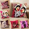 Hazbin Hotel Pillow Case Silky Elegant Comfort Sofa Bed Invisible Zipper