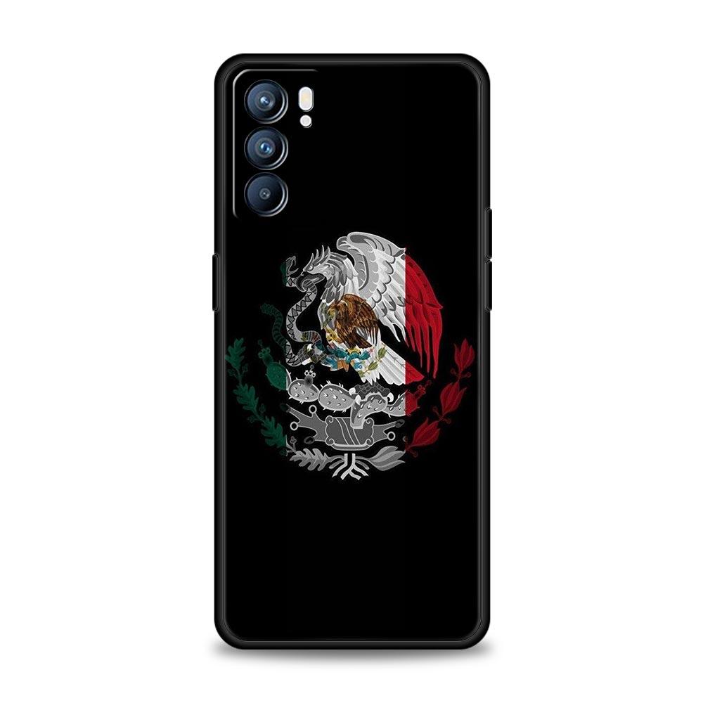 Mexico Flag Phone Case For Oppo Reno8 Reno7 Reno6 Pro A54 5G Find X6 X5 A53 A52 A9 A15 A95 A17 A16 A76 A74 A57 A31 Cover