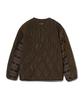 Physical Department Knit Mix Two-Way Pocket Quilted Jacket_Brown