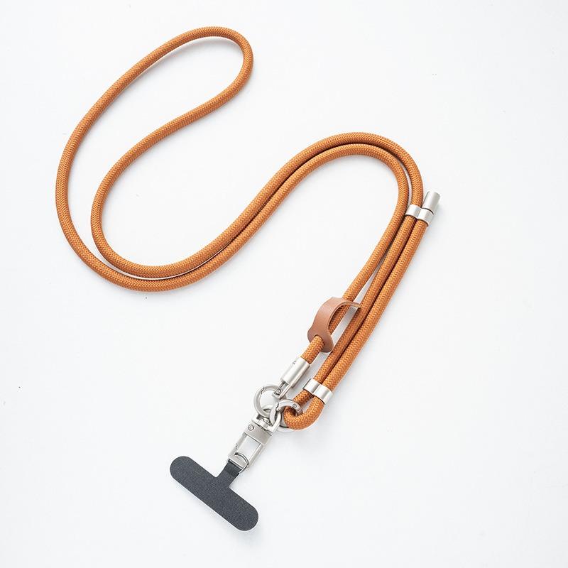 Adjustable Woven Crossbody Neck Phone Lanyard With Clip Pad