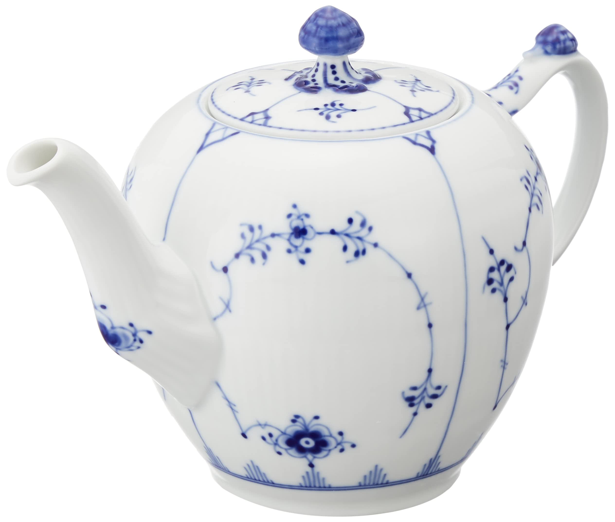 

[Regular Imported Product] Royal Copenhagen Blue Fluted Plain Teapot S 700ml Wedding Gift 1017181