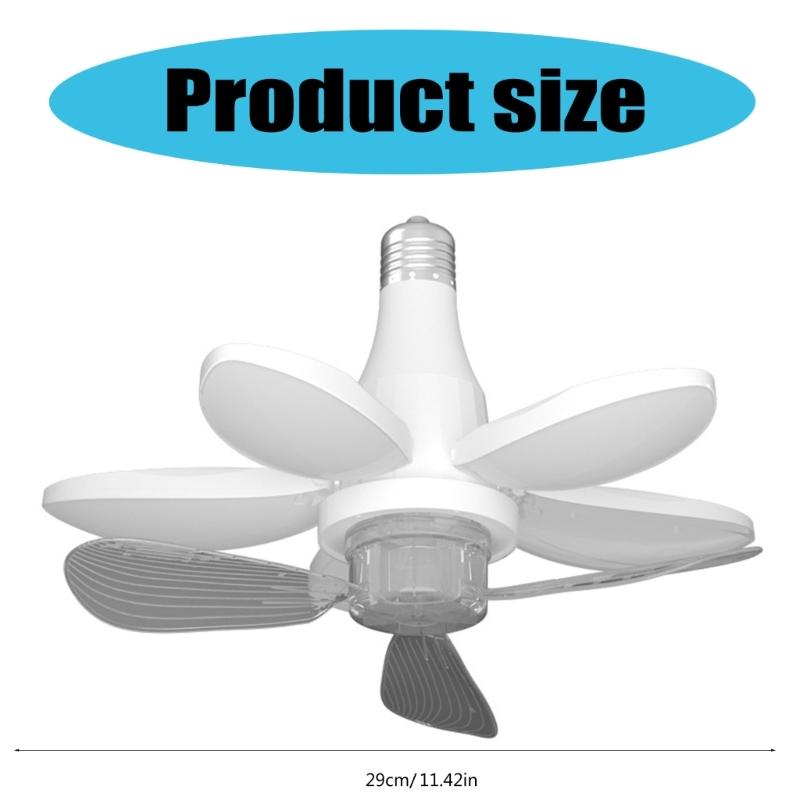 Multifunctional Wireless Ceiling Fan Light For Home Indoor Bedroom Living Room Use, Remote Controlled E27/E26/B2 Socket