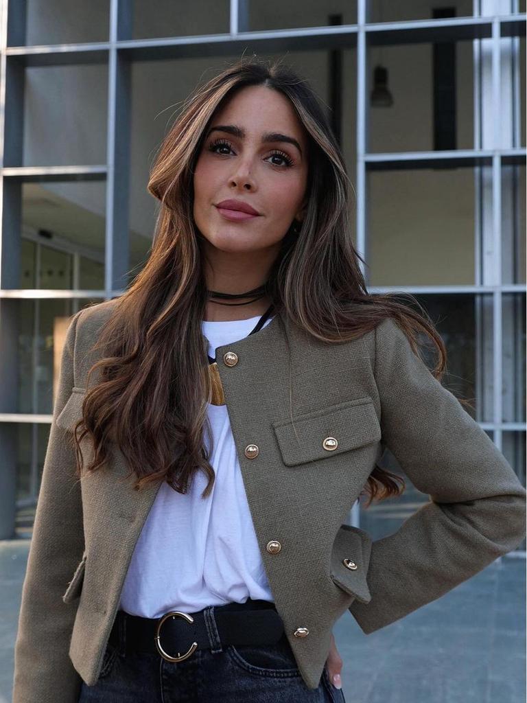 2024 Autumn Women's Pocket Crew Neck Fashion Coat