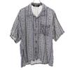 BLUE HAWAII Overall Handle Short Sleeve Aloha Shirt L Navy Open Collar Men's Used