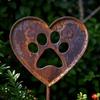 Dog Paws Shape Ground Stake Outdoor Decorative Stake Rural Finish Perfect For Garden Marking Decoration
