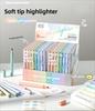 Ultra-soft Head Soft Light Highlighter Pens for Students and Office Use, Ideal for Sketching, Bullet Journals, Marking Key