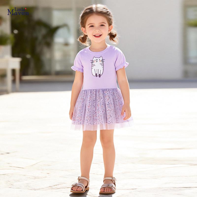 Kleinkind Tutu Kleid für Mädchen Tüllkleider Rüschen Stufen Schwingend Drehend Sommer Strandkleid mit Fledermausärmeln Lässig Party Tüll Strandkleid für Kinder