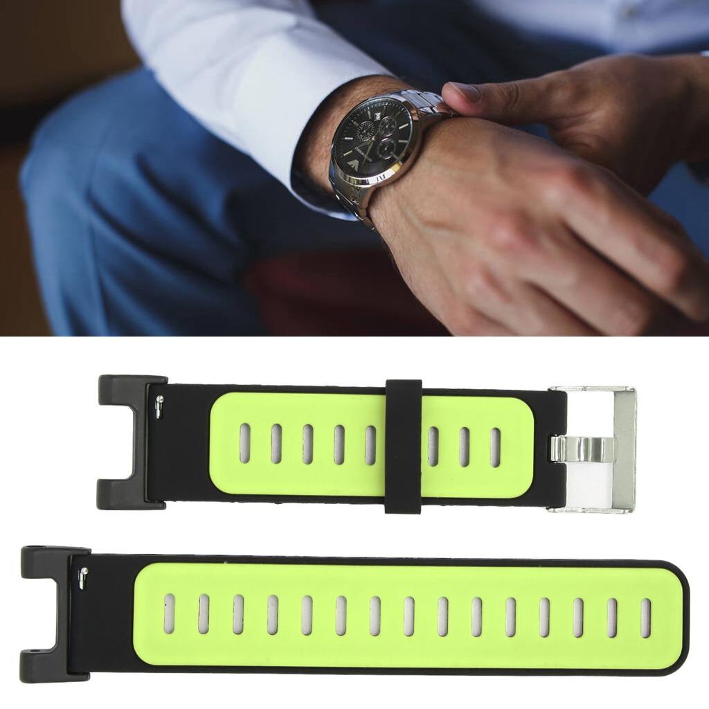 Silikon Weiches Armband Gürtel Sportuhr Armband Riemen für für Pro Uhr(Schwarz Dunkelgrau )