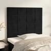 VidaXL Headboard Bedroom Furniture Bed Accessories Single Bed Heads Interior Bed Frame Heads Black 90x5x118/128 3116370