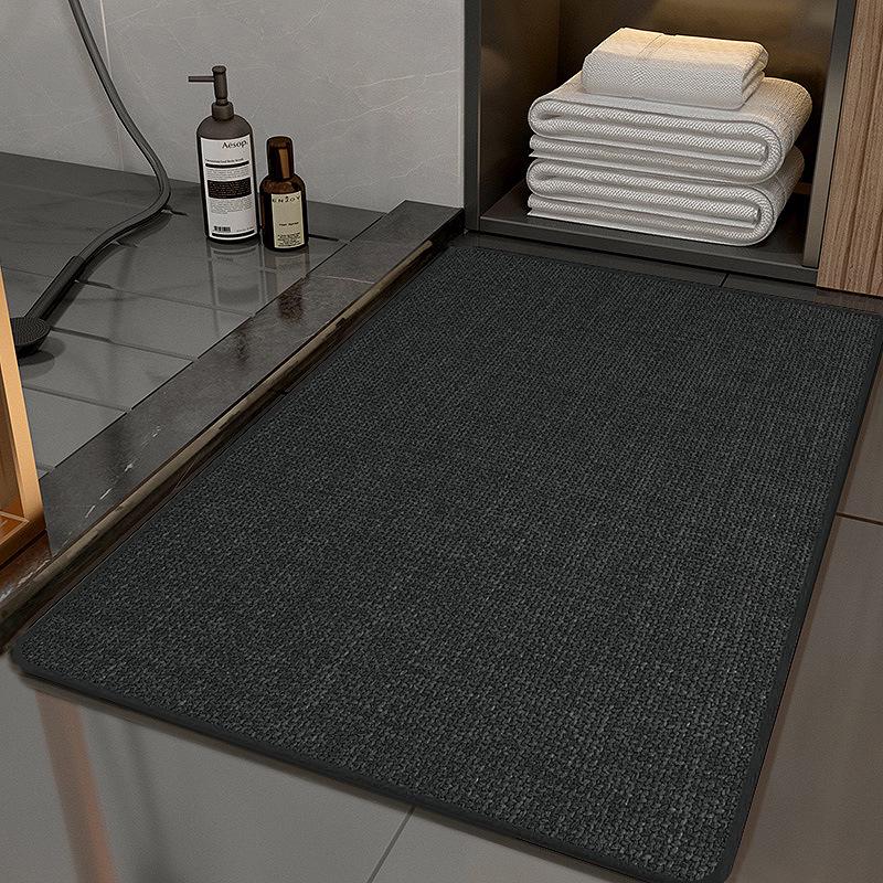 Quick-Dry Non-Slip Bathroom Floor Mat - Absorbent Toilet Entrance & Washroom Foot Mat